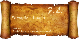 Faragó Laura névjegykártya